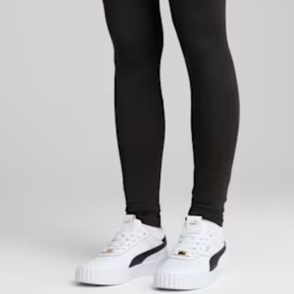 NWT PUMA ESSENTIALS LEGGINGS TIGHT FIT BLACK COTTON S - Picture 2 of 11